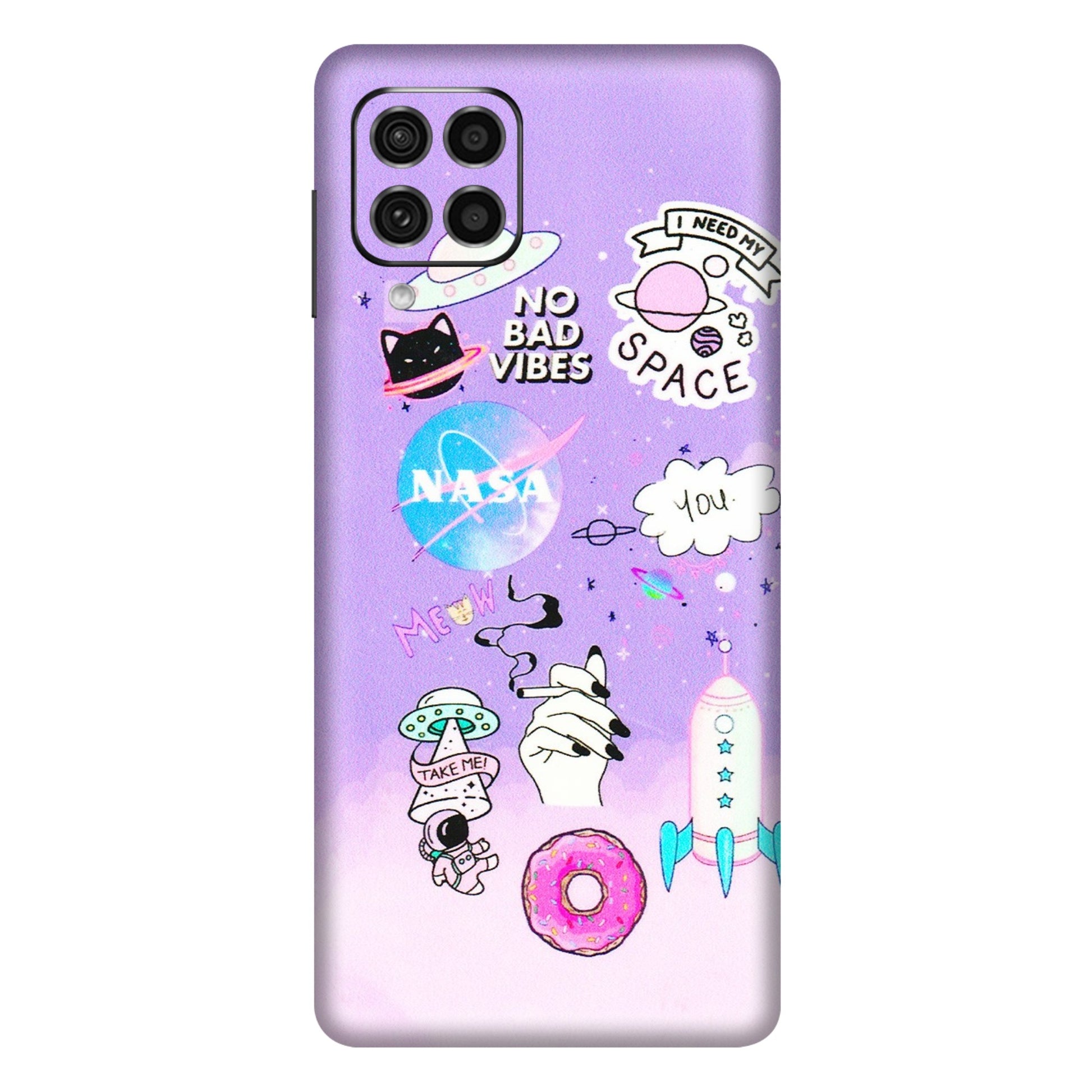 Samsung M/F/Note/Flip and C Phone Skins (All Models) - I Need My Nasa Skin - 3D Embossed Finish (L-149) Samsung Galaxy F62
