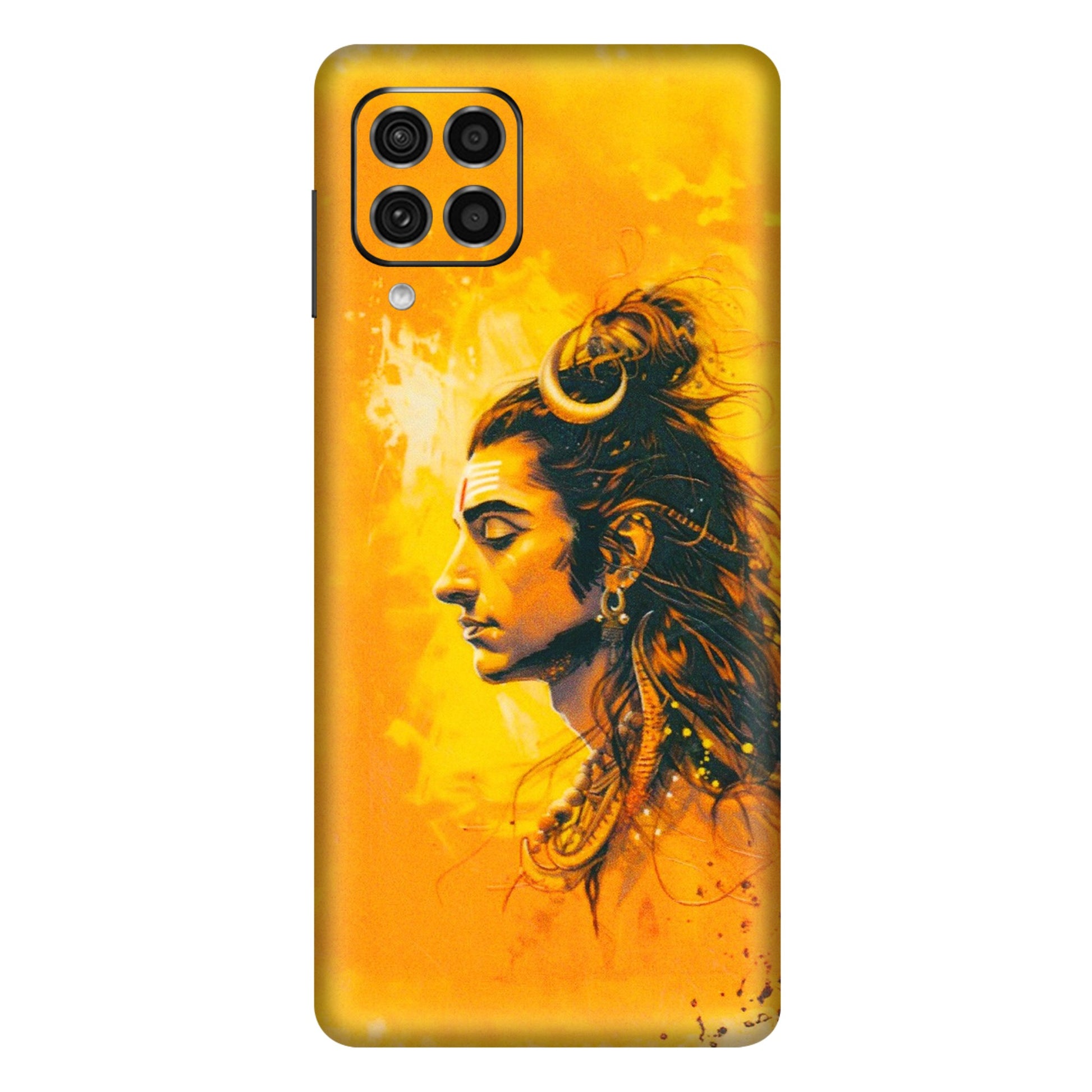 Samsung M/F/Note/Flip and C Phone Skins (All Models) - Shiv Shakti - 3D Embossed Finish (L-14) Samsung Galaxy F62
