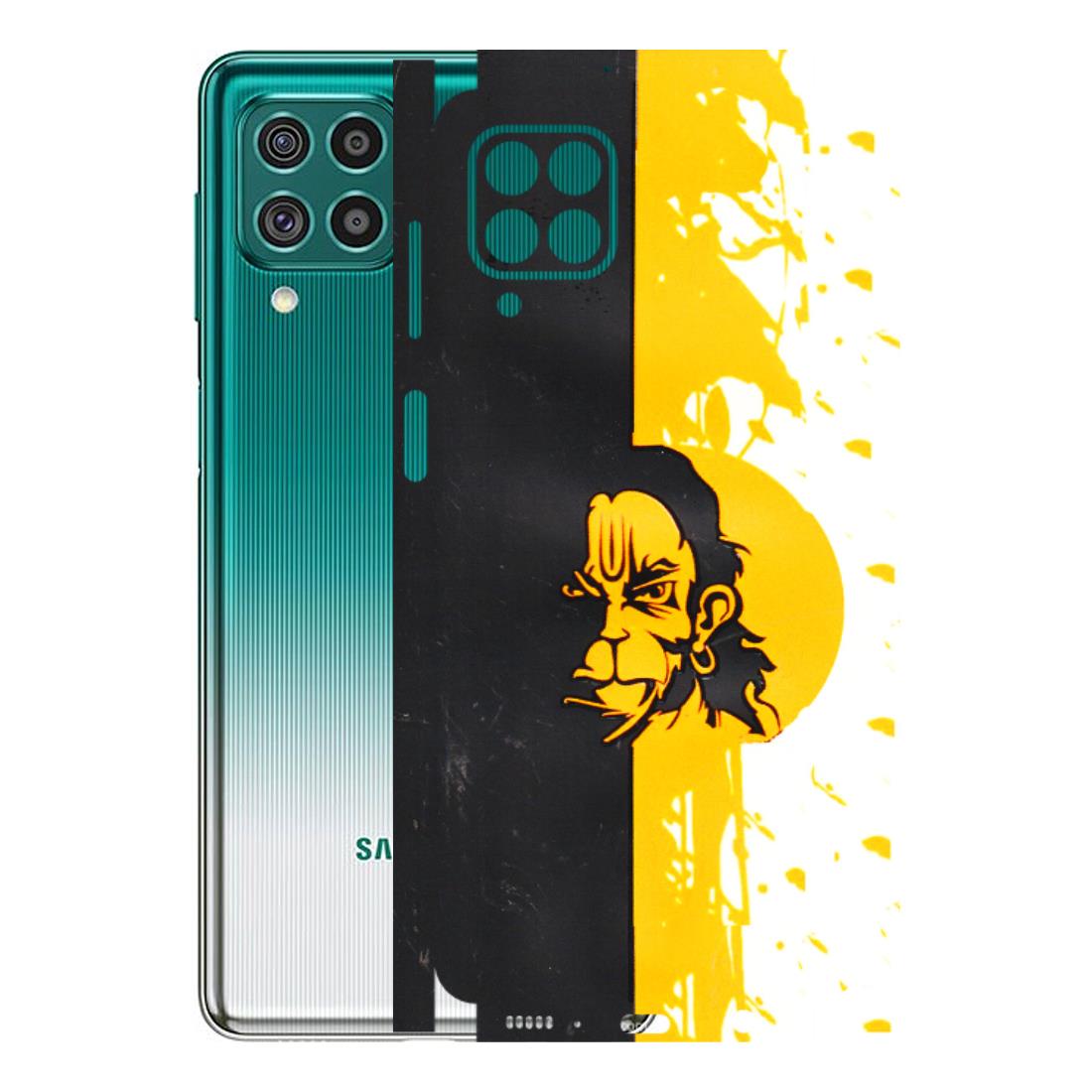 Samsung M/F/Note/Flip and C Phone Skins (All Models) - Bajrangbali - 3D Embossed Finish (L-151) Samsung Galaxy F62
