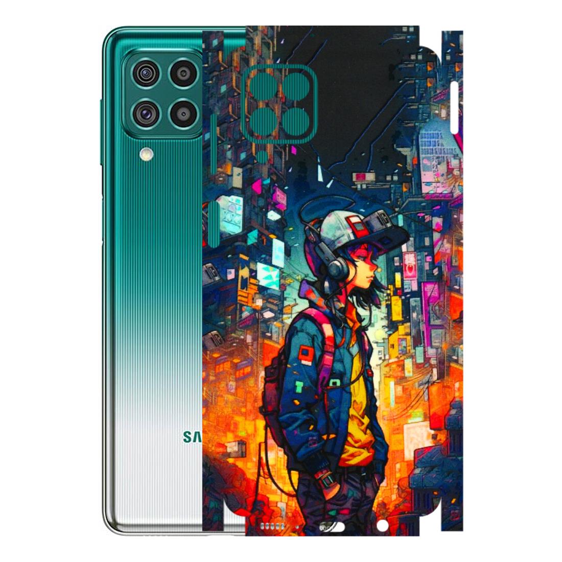 Samsung M/F/Note/Flip and C Phone Skins (All Models) - Street Anime Guy - 3D Embossed Finish (L-158) Samsung Galaxy F62