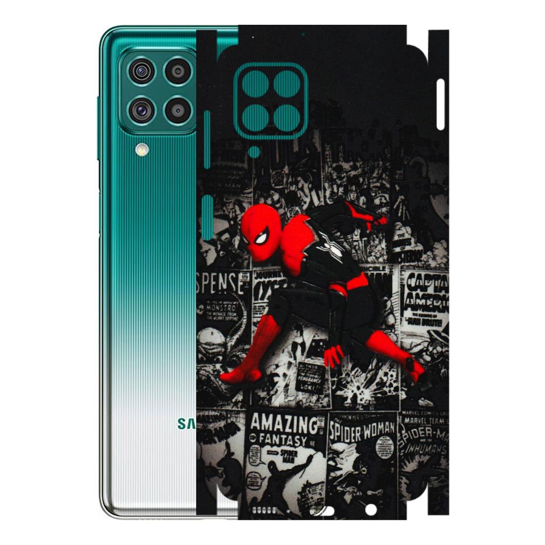Samsung M/F/Note/Flip and C Phone Skins (All Models) - SpiderMan New - 3D Embossed Finish (L-162) Samsung Galaxy F62