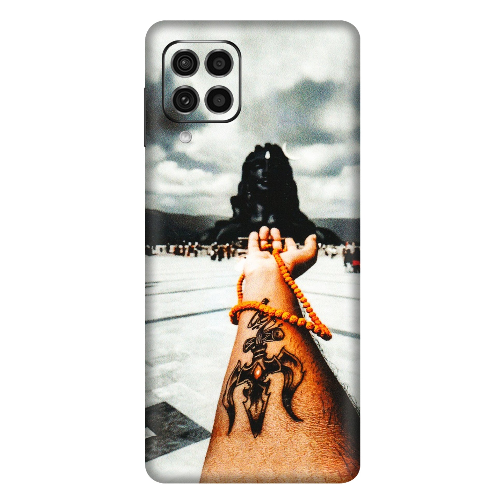 Samsung M/F/Note/Flip and C Phone Skins (All Models) - Jai Adiyogi Mahakaal - 3D Embossed Finish (L-164) Samsung Galaxy F62