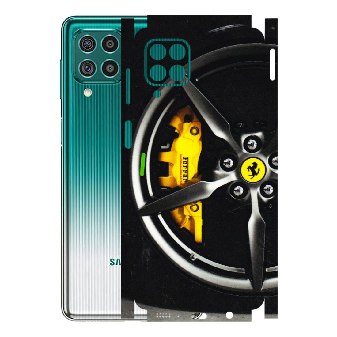 Samsung M/F/Note/Flip and C Phone Skins (All Models) - Ferrari Wheel Alloy - 3D Embossed Finish (L-173) Samsung Galaxy F62