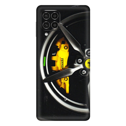 Samsung M/F/Note/Flip and C Phone Skins (All Models) - Ferrari Wheel Alloy - 3D Embossed Finish (L-173) Samsung Galaxy F62