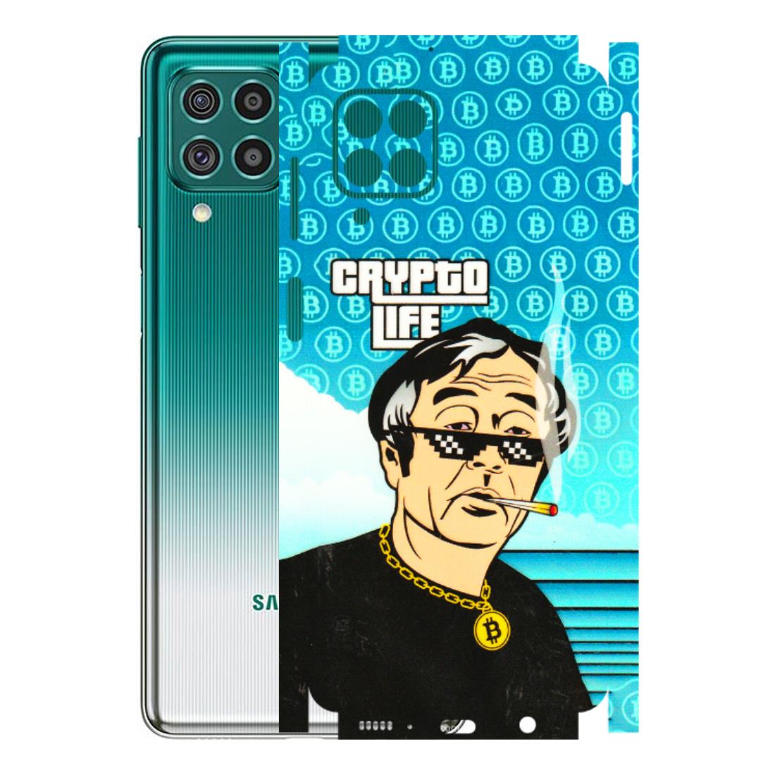 Samsung M/F/Note/Flip and C Phone Skins (All Models) - Crypto Thug Life - 3D Embossed Finish (L-179) Samsung Galaxy F62