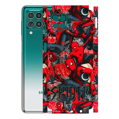 Samsung M/F/Note/Flip and C Phone Skins (All Models) - SpiderMan Cool - 3D Embossed Finish (L-188) Samsung Galaxy F62