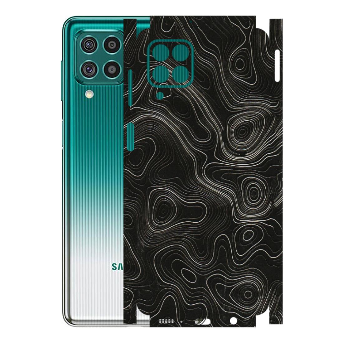 Samsung M/F/Note/Flip and C Phone Skins (All Models) - Black Swirl - 3D Embossed Finish (L-196) Samsung Galaxy F62