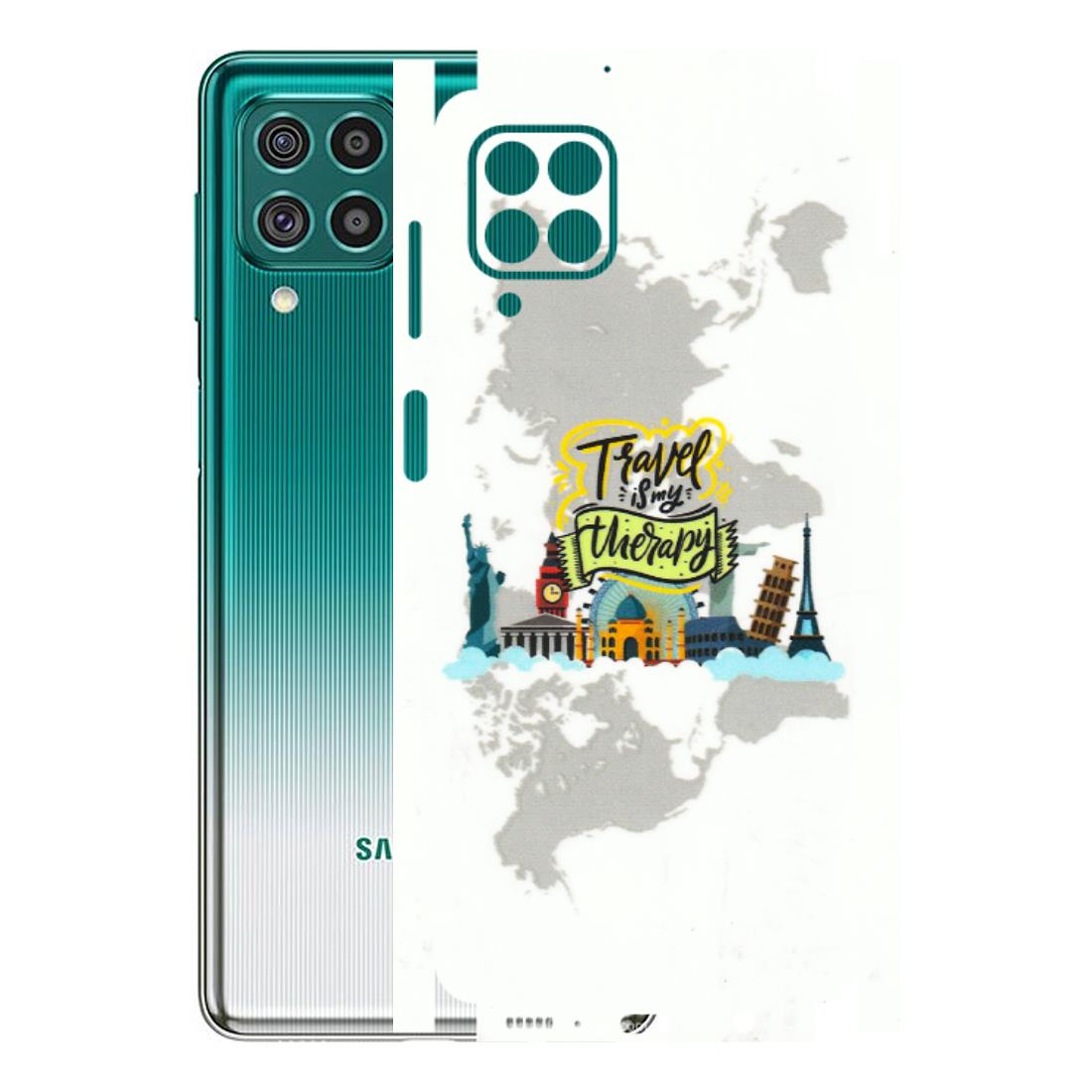 Samsung M/F/Note/Flip and C Phone Skins (All Models) - Travel Therapy - 3D Embossed Finish (L-199) Samsung Galaxy F62