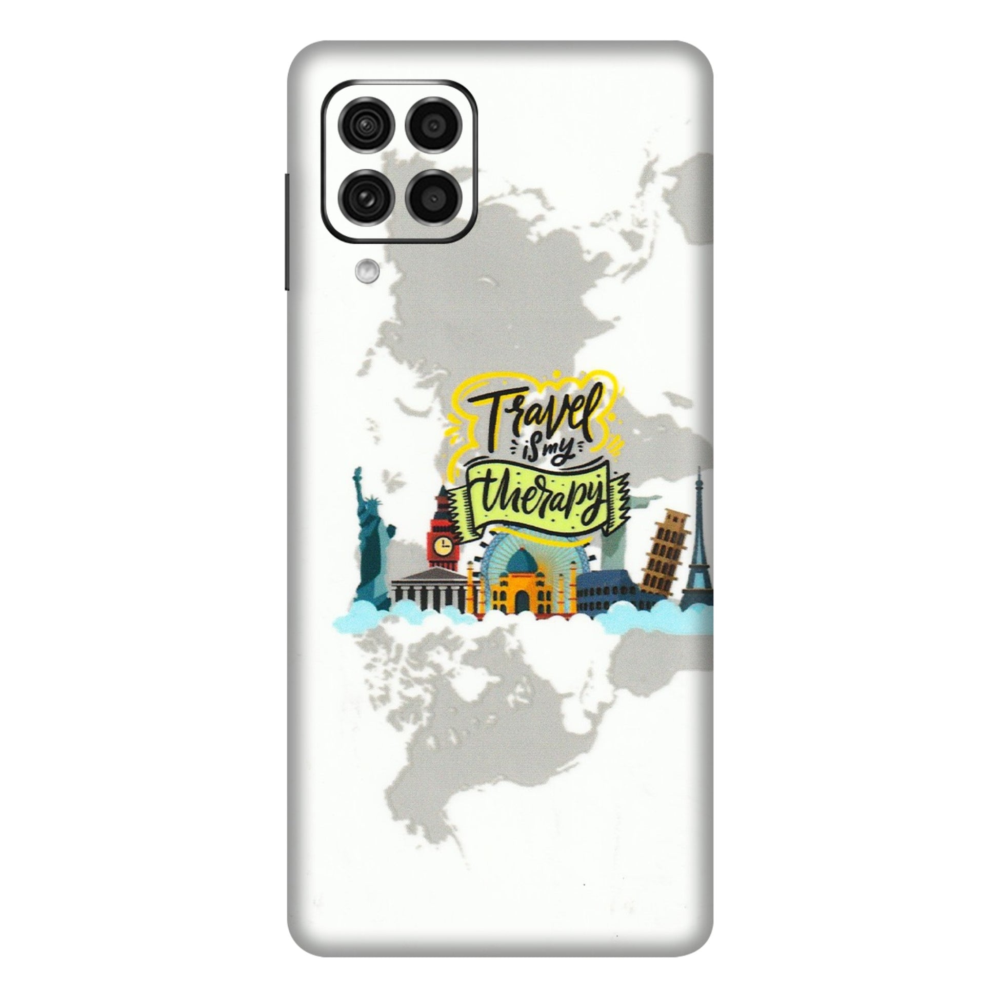 Samsung M/F/Note/Flip and C Phone Skins (All Models) - Travel Therapy - 3D Embossed Finish (L-199) Samsung Galaxy F62