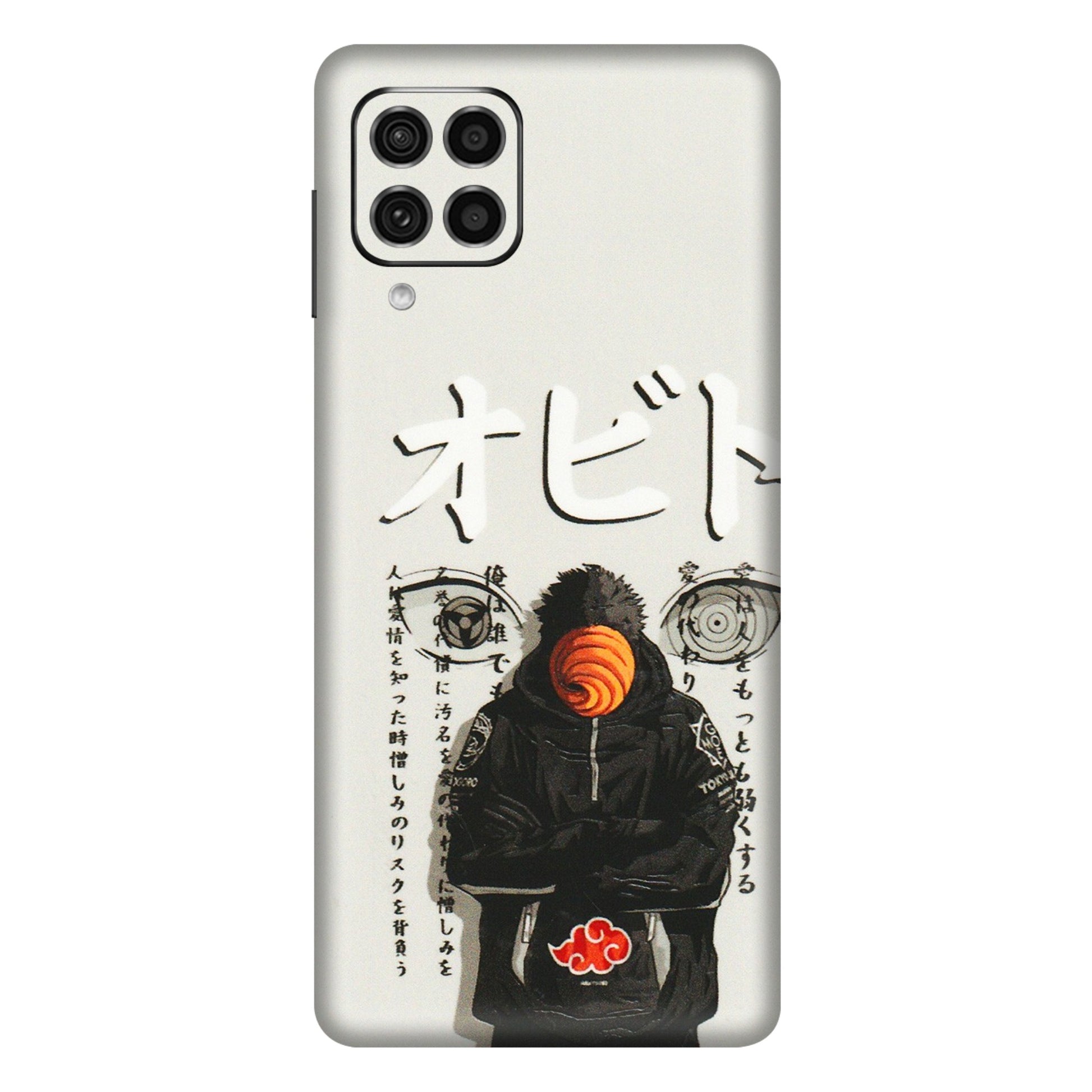 Samsung M/F/Note/Flip and C Phone Skins (All Models) - Obito Anime Eye - 3D Embossed Finish (L-19) Samsung Galaxy F62