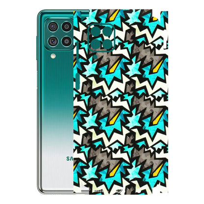 Samsung M/F/Note/Flip and C Phone Skins (All Models) - Funky Zig Zag - 3D Embossed Finish (L-223) Samsung Galaxy F62