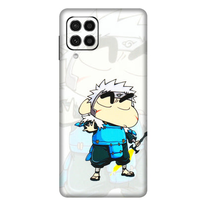 Samsung M/F/Note/Flip and C Phone Skins (All Models) - Angry Young Shinchan - 3D Embossed Finish (L-226) Samsung Galaxy F62