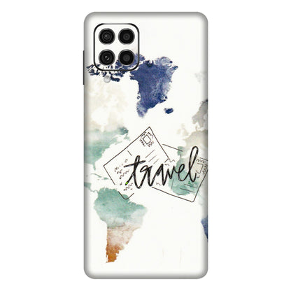 Samsung M/F/Note/Flip and C Phone Skins (All Models) - Travel The World - 3D Embossed Finish (L-232) Samsung Galaxy F62