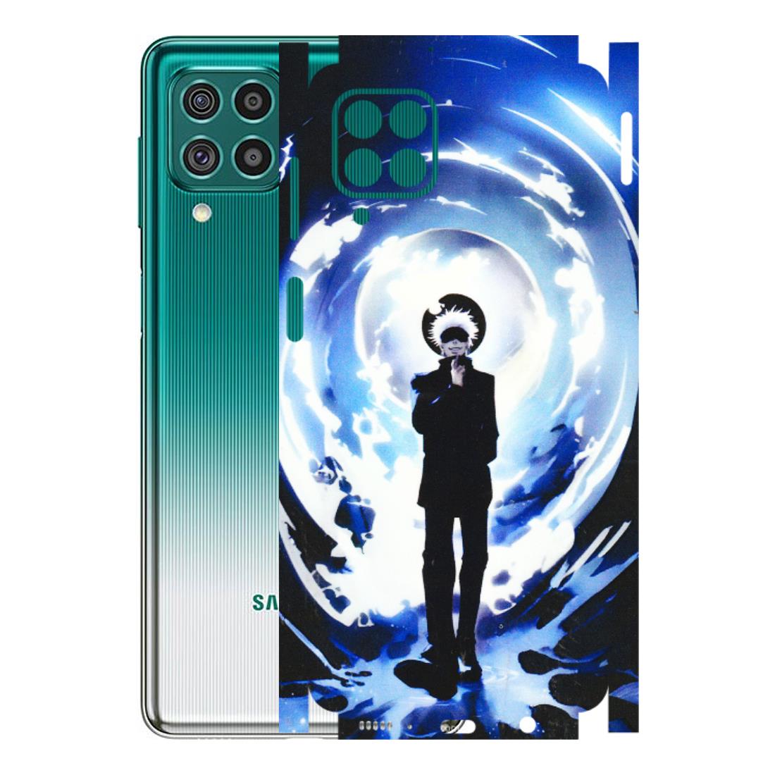 Samsung M/F/Note/Flip and C Phone Skins (All Models) - Satoru Gojo Dark Blue - 3D Embossed Finish (L-235) Samsung Galaxy F62