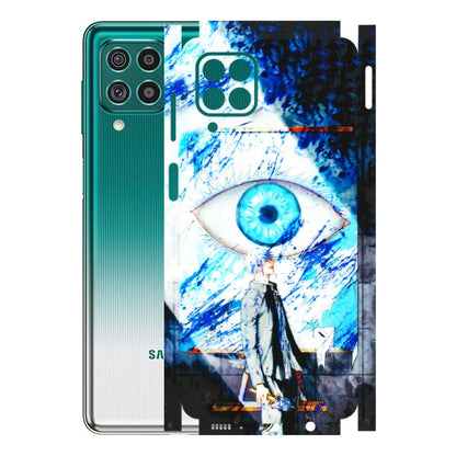 Samsung M/F/Note/Flip and C Phone Skins (All Models) - Gojo Satoru evil eye - 3D Embossed Finish (L-239) Samsung Galaxy F62