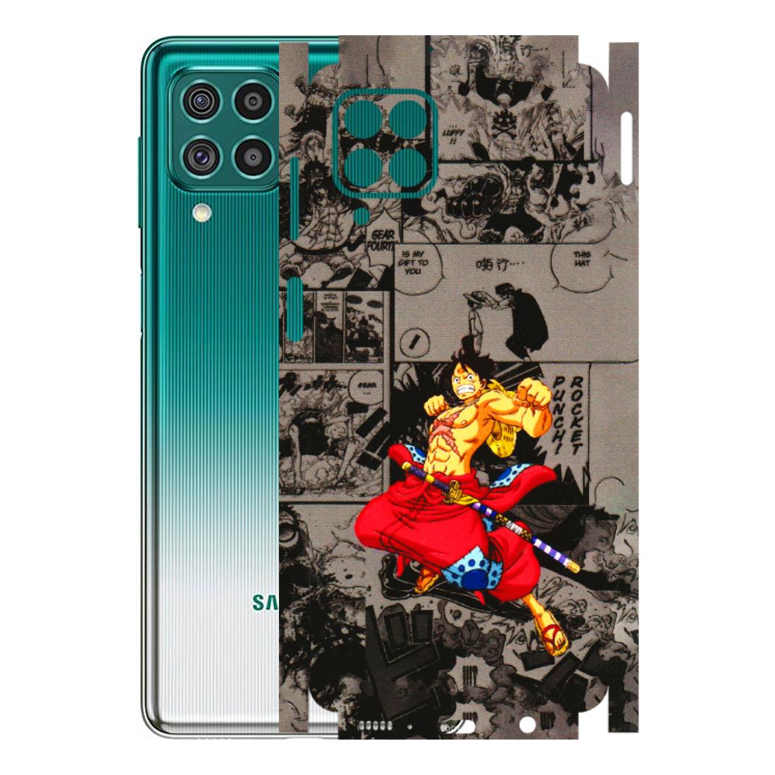 Samsung M/F/Note/Flip and C Phone Skins (All Models) - One Piece Rocket Punch Manga - 3D Embossed Finish (L-25) Samsung Galaxy F62