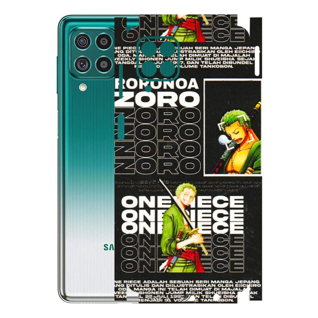 Samsung M/F/Note/Flip and C Phone Skins (All Models) - One Piece Zoro - 3D Embossed Finish (L-250) Samsung Galaxy F62