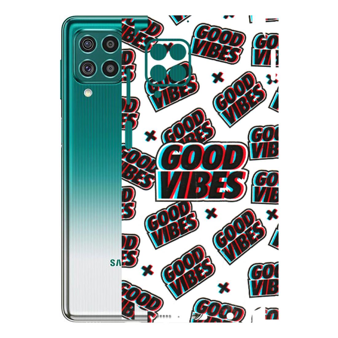 Samsung M/F/Note/Flip and C Phone Skins (All Models) - Good Vibes - 3D Embossed Finish (L-282) Samsung Galaxy F62
