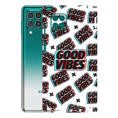 Samsung M/F/Note/Flip and C Phone Skins (All Models) - Good Vibes - 3D Embossed Finish (L-282) Samsung Galaxy F62