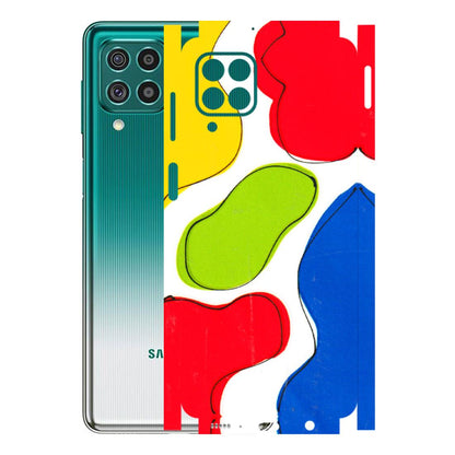 Samsung M/F/Note/Flip and C Phone Skins (All Models) - RGB Colour Paint - 3D Embossed Finish (L-284) Samsung Galaxy F62