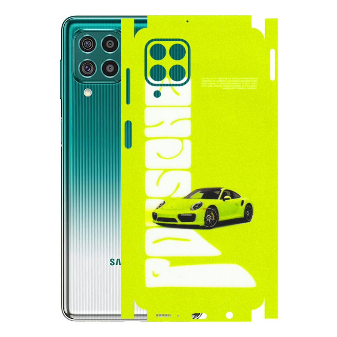 Samsung M/F/Note/Flip and C Phone Skins (All Models) - Lime Green Porche - 3D Embossed Finish (L-30) Samsung Galaxy F62