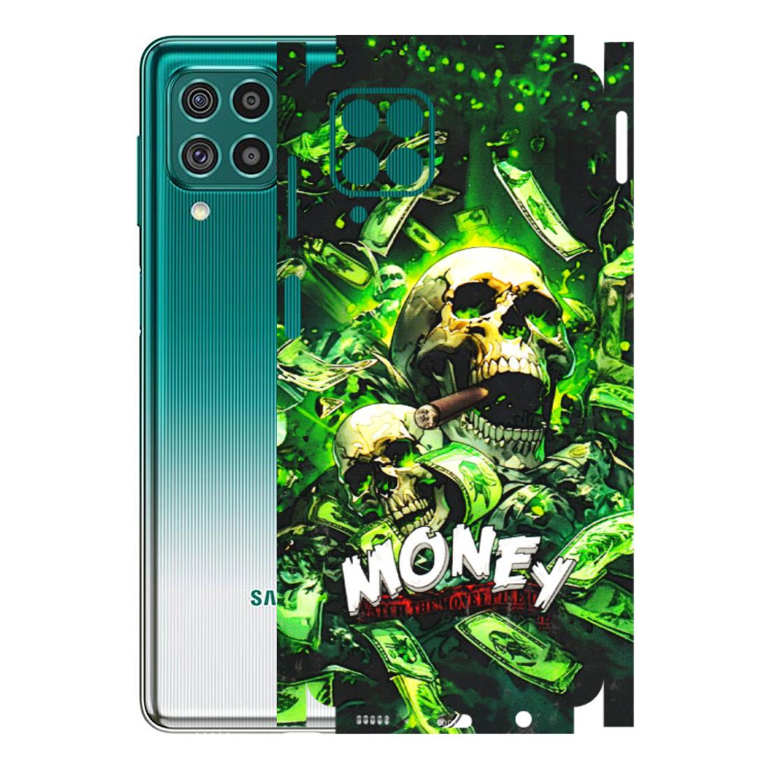 Samsung M/F/Note/Flip and C Phone Skins (All Models) - Skull Money - 3D Embossed Finish (L-303) Samsung Galaxy F62