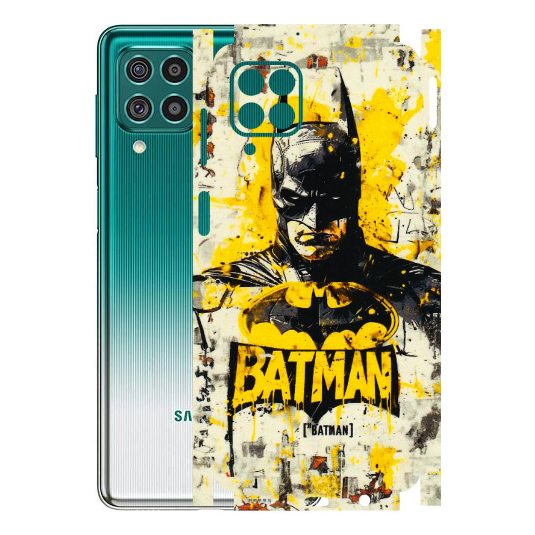 Samsung M/F/Note/Flip and C Phone Skins (All Models) - Batman Yellow BT - 3D Embossed Finish (L-304) Samsung Galaxy F62