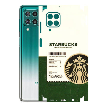 Samsung M/F/Note/Flip and C Phone Skins (All Models) - Starbucks Barcode - 3D Embossed Finish (L-308) Samsung Galaxy F62