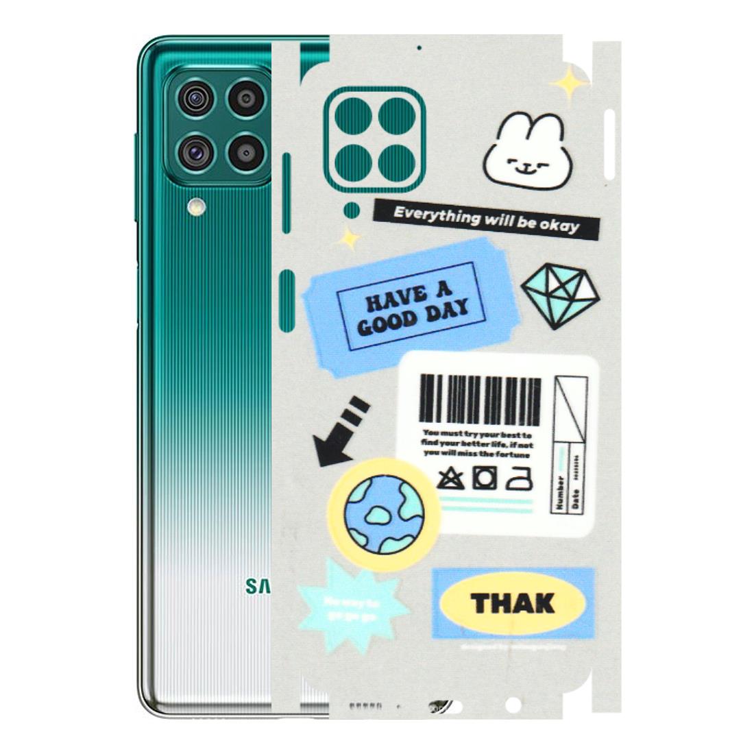 Samsung M/F/Note/Flip and C Phone Skins (All Models) - Will Be Okay Design - 3D Embossed Finish (L-316) Samsung Galaxy F62