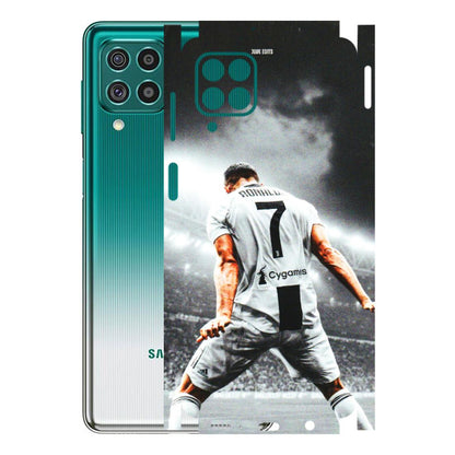 Samsung M/F/Note/Flip and C Phone Skins (All Models) - Ronaldo CR7 Crazy - 3D Embossed Finish (L-44) Samsung Galaxy F62