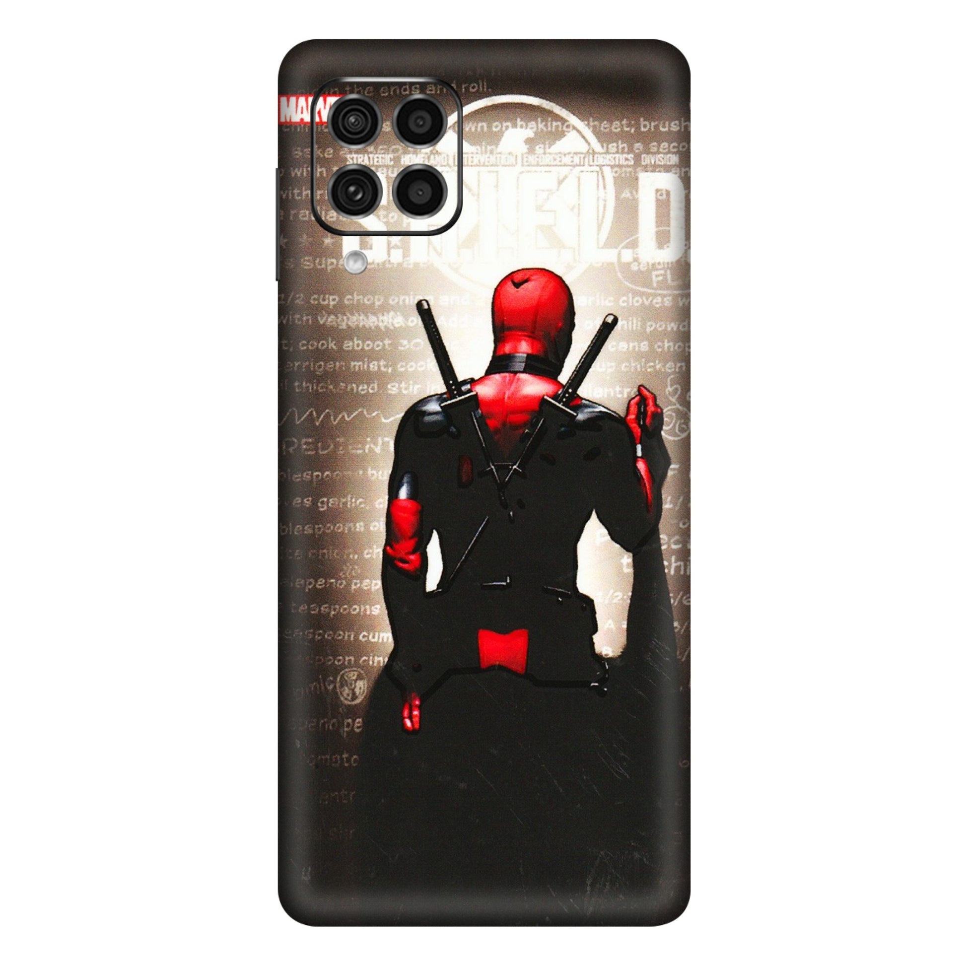 Samsung M/F/Note/Flip and C Phone Skins (All Models) - Deadpool - 3D Embossed Finish (L-56) Samsung Galaxy F62