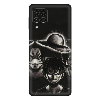 Samsung M/F/Note/Flip and C Phone Skins (All Models) - Black Luffy Hat - 3D Embossed Finish (L-57) Samsung Galaxy F62
