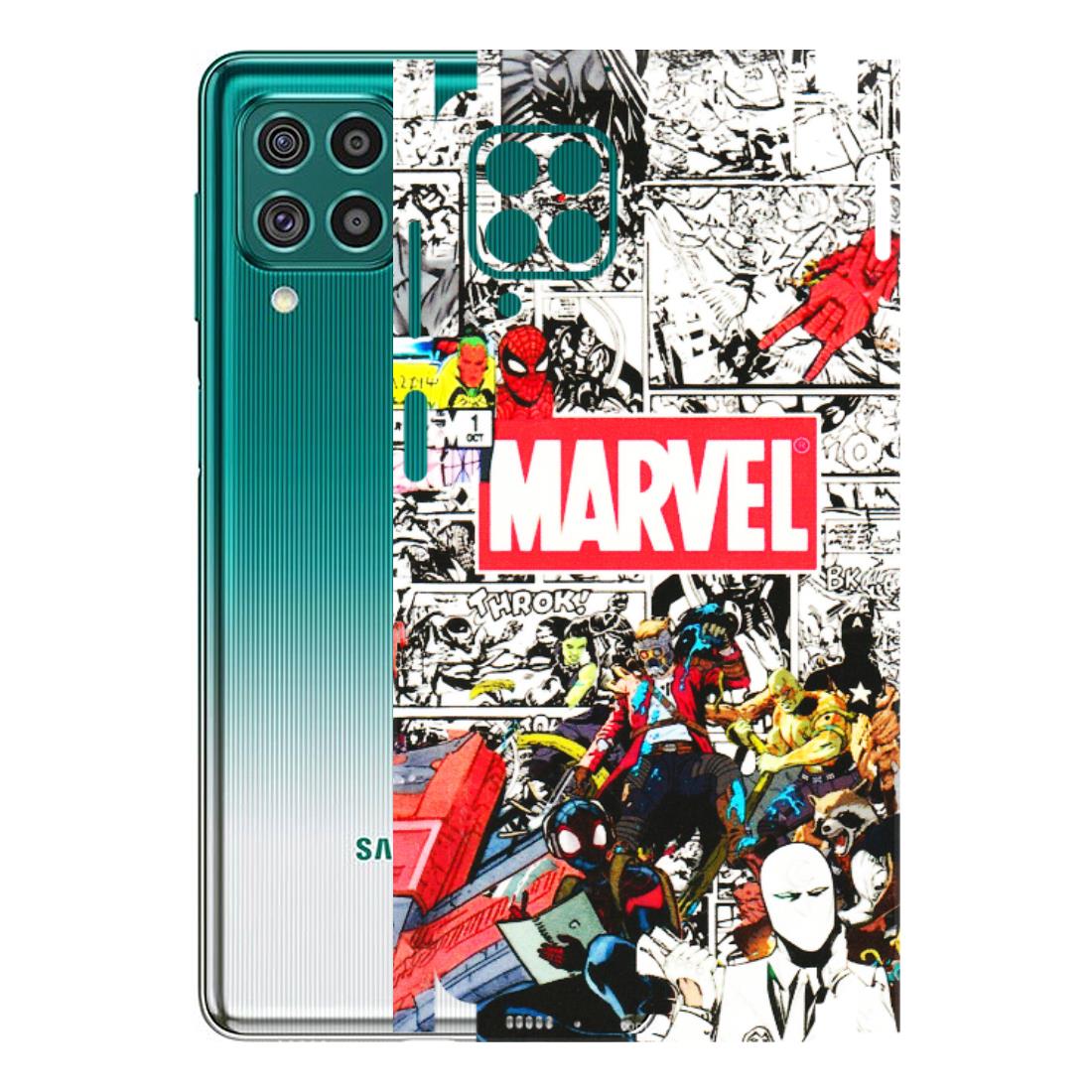Samsung M/F/Note/Flip and C Phone Skins (All Models) - Marvel Colorful Comic - 3D Embossed Finish (L-64) Samsung Galaxy F62