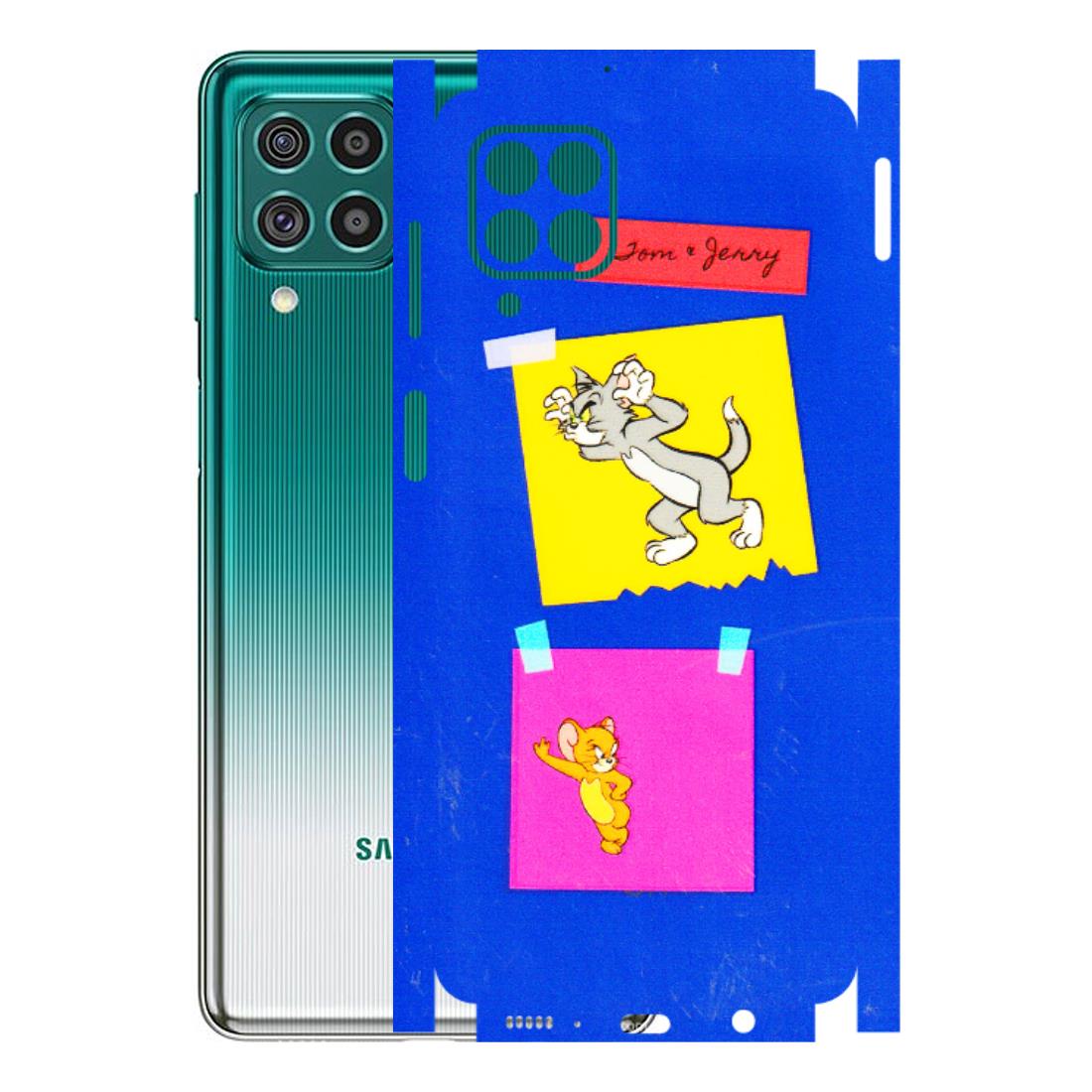 Samsung M/F/Note/Flip and C Phone Skins (All Models) - Tom N Jerry Sticky Notes - 3D Embossed Finish (L-88) Samsung Galaxy F62