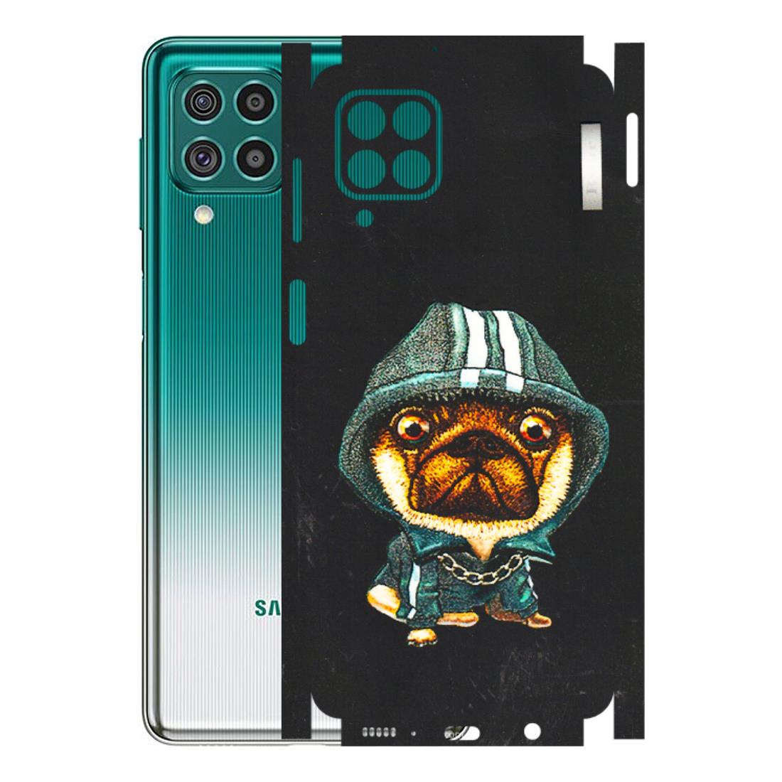 Samsung M/F/Note/Flip and C Phone Skins (All Models) - Puppy N Hoodie - 3D Embossed Finish (L-90) Samsung Galaxy F62