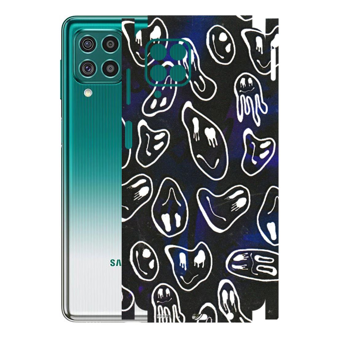 Samsung M/F/Note/Flip and C Phone Skins (All Models) - Distorted Smileys - 3D Embossed Finish (L-92) Samsung Galaxy F62