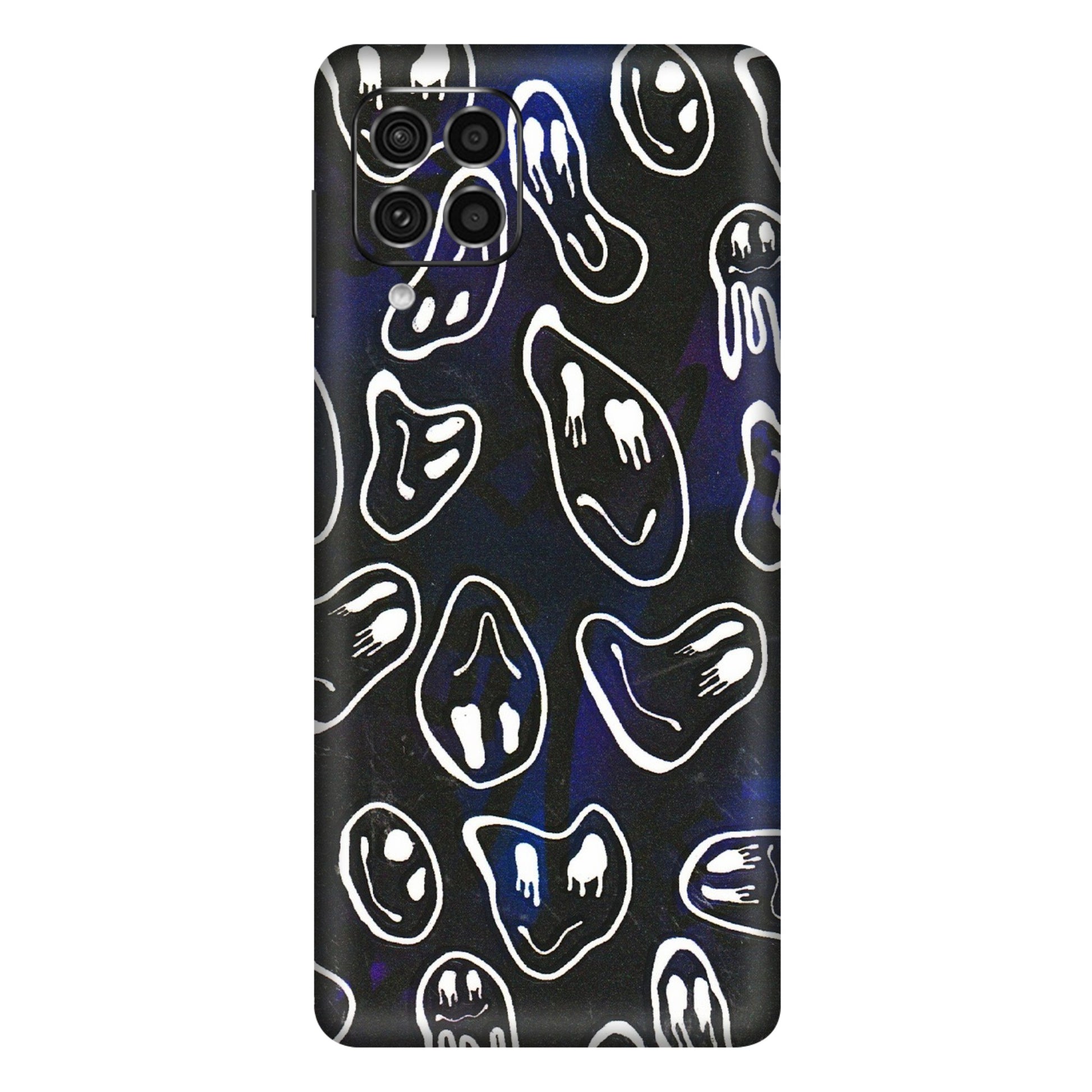 Samsung M/F/Note/Flip and C Phone Skins (All Models) - Distorted Smileys - 3D Embossed Finish (L-92) Samsung Galaxy F62