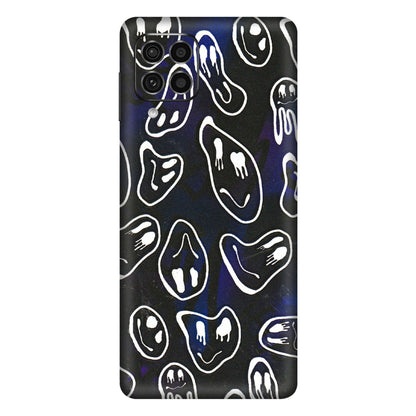 Samsung M/F/Note/Flip and C Phone Skins (All Models) - Distorted Smileys - 3D Embossed Finish (L-92) Samsung Galaxy F62