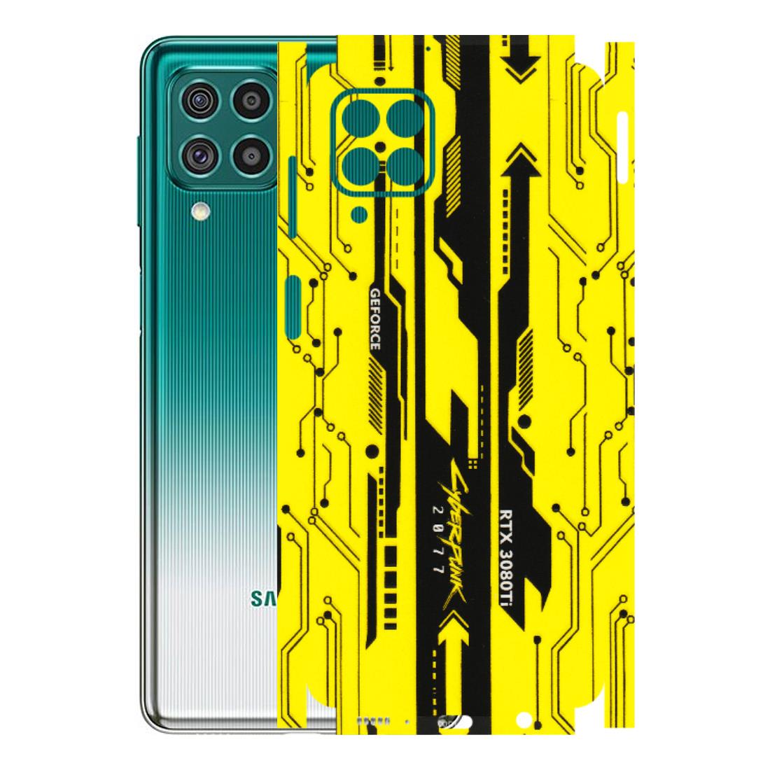 Samsung M/F/Note/Flip and C Phone Skins (All Models) - Yellow Cyberpunk - 3D Embossed Finish (L-93) Samsung Galaxy F62