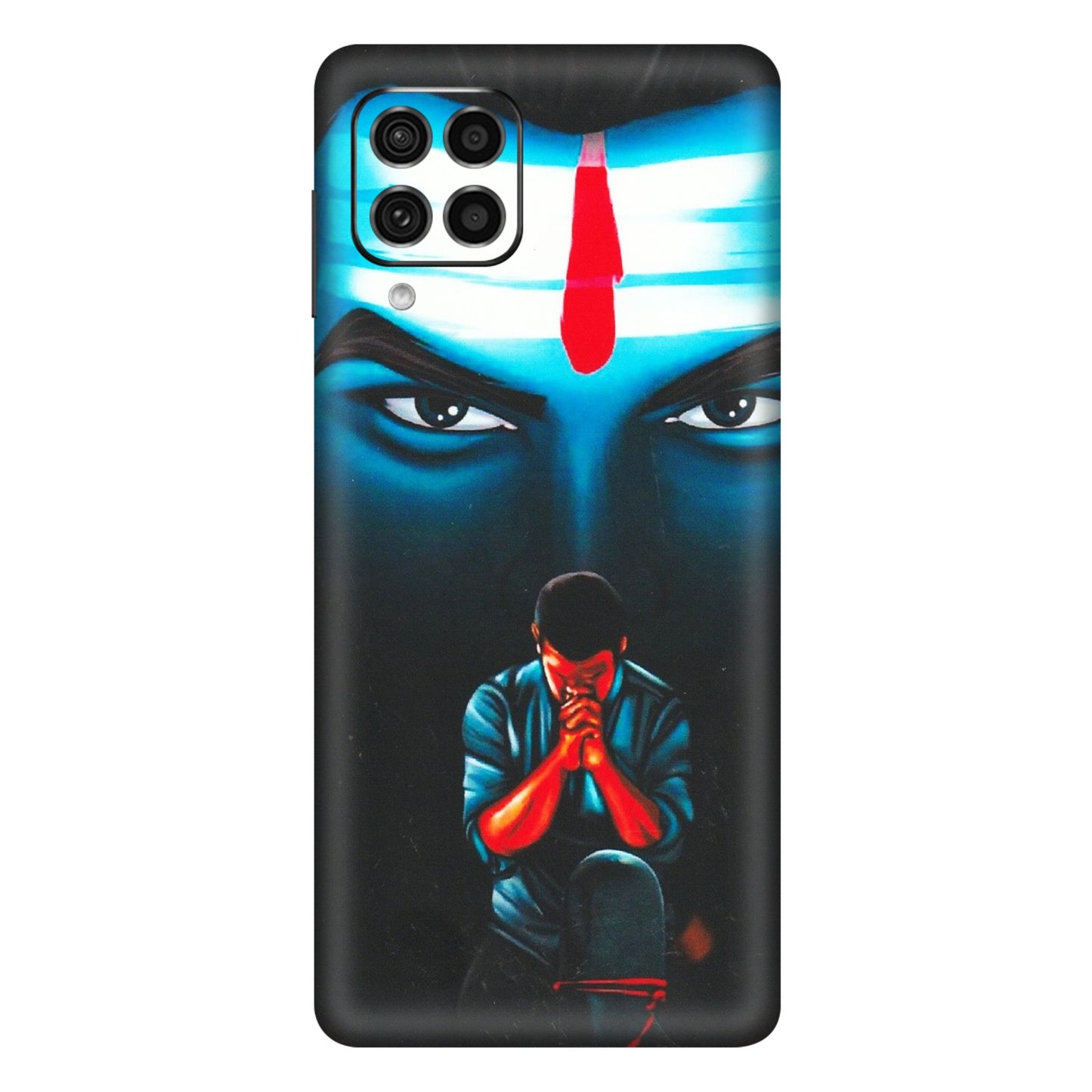 Samsung M/F/Note/Flip and C Phone Skins (All Models) - Mahakal Bhakt - Matte Finish (M-112) Samsung Galaxy F62