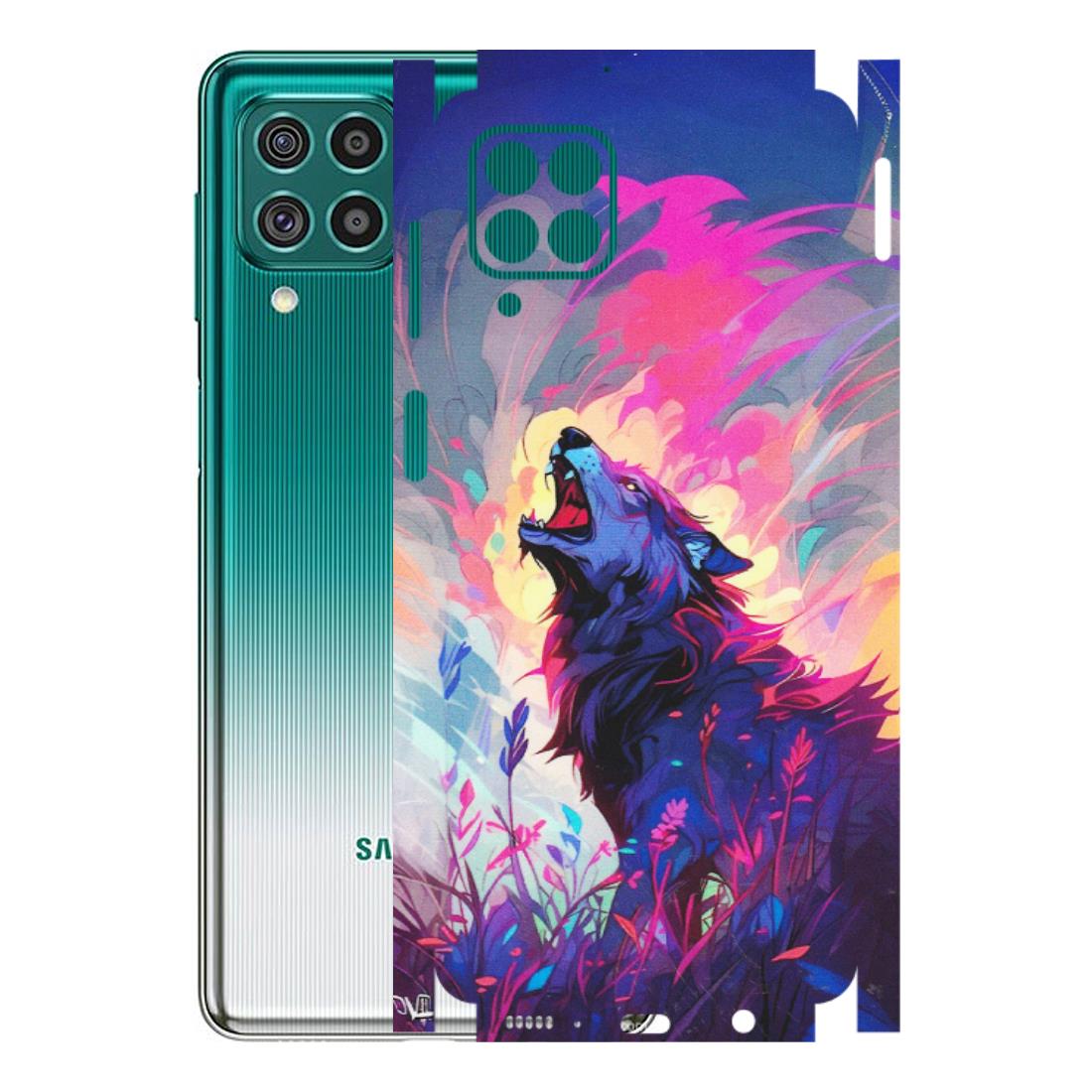 Samsung M/F/Note/Flip and C Phone Skins (All Models) - New Wild Wolf Abstract - Matte Finish (M-125) Samsung Galaxy F62