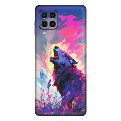 Samsung M/F/Note/Flip and C Phone Skins (All Models) - New Wild Wolf Abstract - Matte Finish (M-125) Samsung Galaxy F62