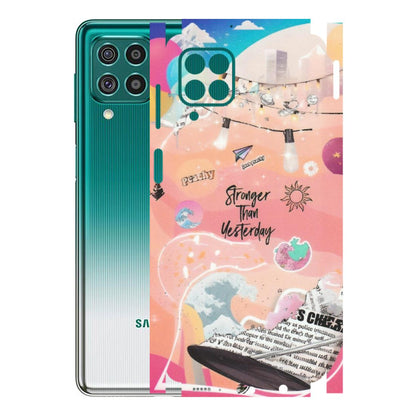 Samsung M/F/Note/Flip and C Phone Skins (All Models) - Stronger Then Yesterday - Matte Finish (M-128) Samsung Galaxy F62
