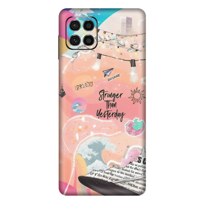 Samsung M/F/Note/Flip and C Phone Skins (All Models) - Stronger Then Yesterday - Matte Finish (M-128) Samsung Galaxy F62