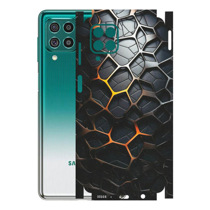 Samsung M/F/Note/Flip and C Phone Skins (All Models) - New Abstract Graphite Tiles - Matte Finish (M-130) Samsung Galaxy F62