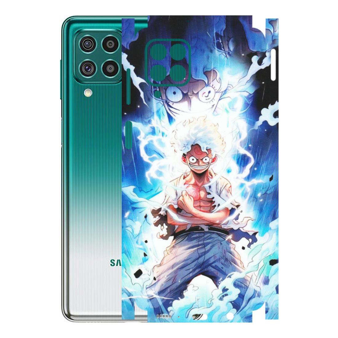 Samsung M/F/Note/Flip and C Phone Skins (All Models) - Blue Thunder Luffy Anime - Matte Finish (M-132) Samsung Galaxy F62