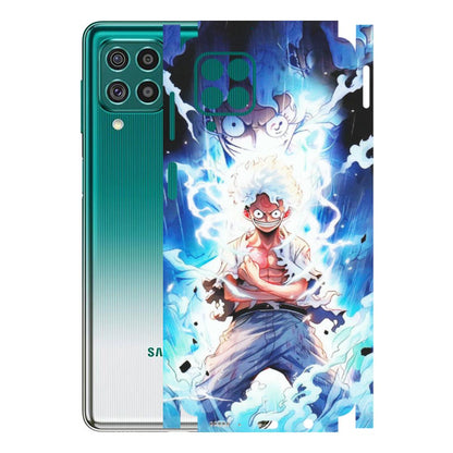 Samsung M/F/Note/Flip and C Phone Skins (All Models) - Blue Thunder Luffy Anime - Matte Finish (M-132) Samsung Galaxy F62