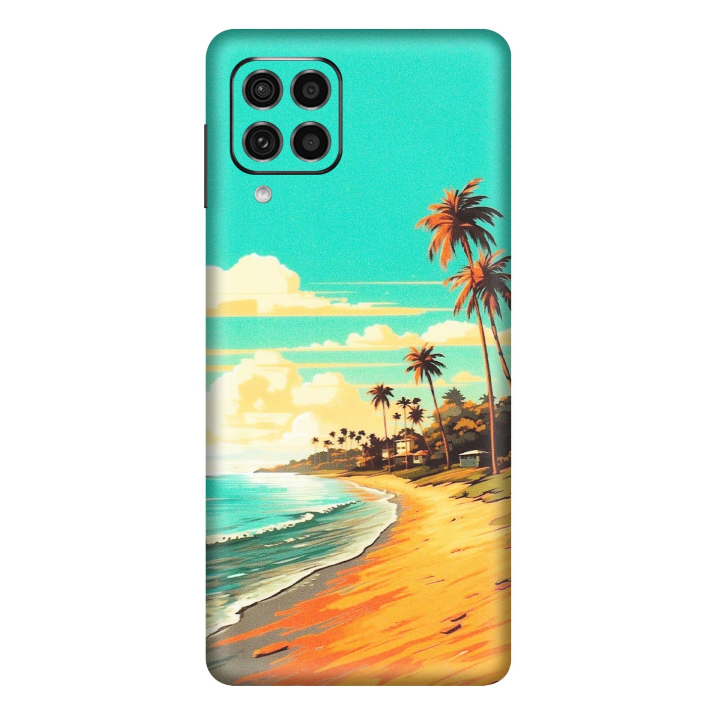 Samsung M/F/Note/Flip and C Phone Skins (All Models) - Miami Beach - Matte Finish (M-136) Samsung Galaxy F62