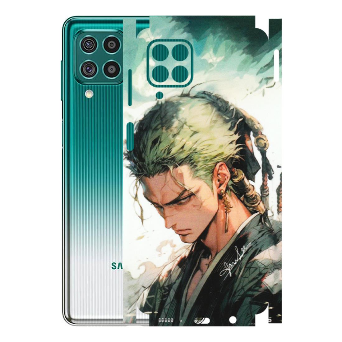 Samsung M/F/Note/Flip and C Phone Skins (All Models) - New Roronoa Zoro One Picece Anime - Matte Finish (M-140) Samsung Galaxy F62