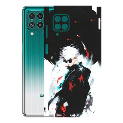 Samsung M/F/Note/Flip and C Phone Skins (All Models) - Gojo Powerful Charater Kaisen Anime - Matte Finish (M-144) Samsung Galaxy F62